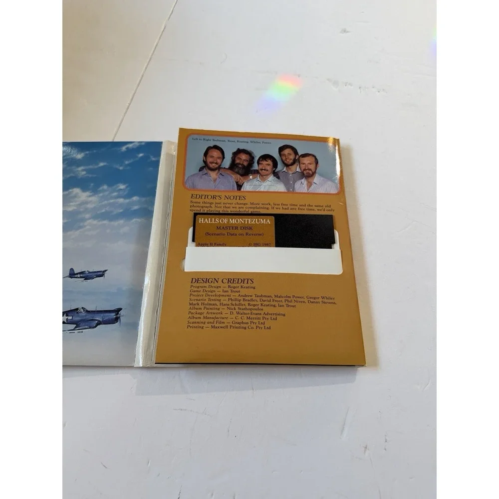 Halls of Montezuma Marine Corps SSG Apple II PC Game Complete‎ Battle History